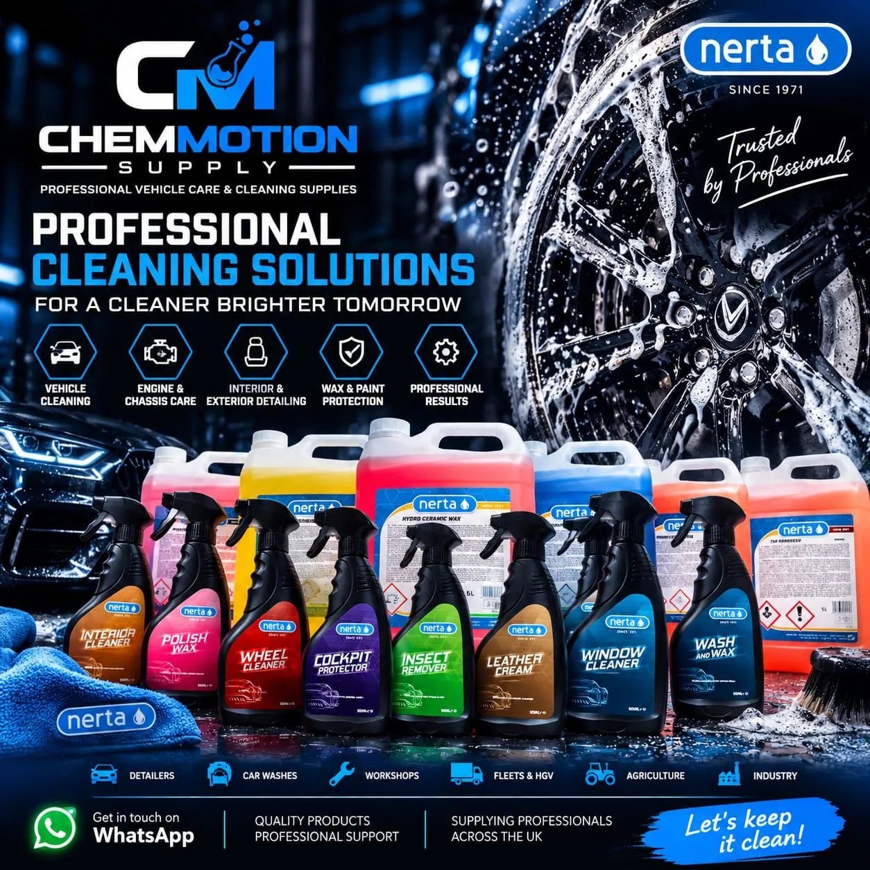 Nerta products in use – ChemMotion Supply, Southampton